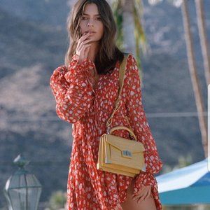 The Kooples Rosa Rosa Dress Red